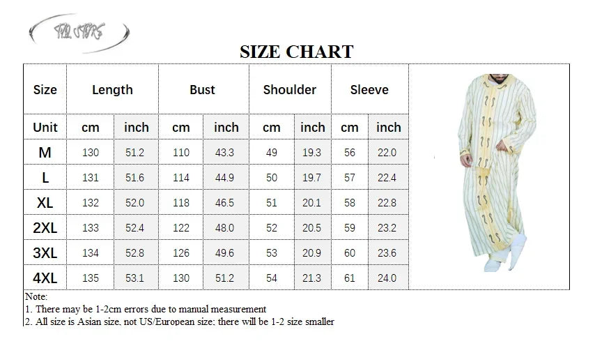 Muslim men's fashion Jubba thobe