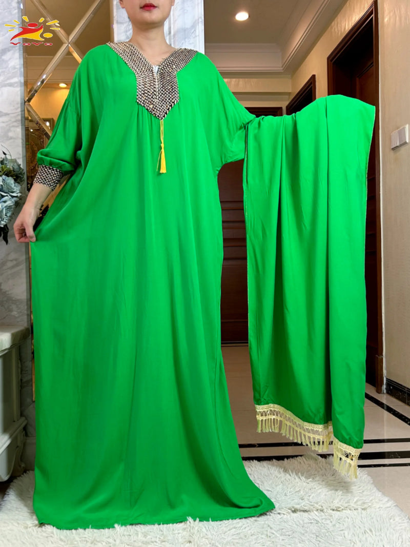 New Muslim Women Long Sleeve Autumn Dress