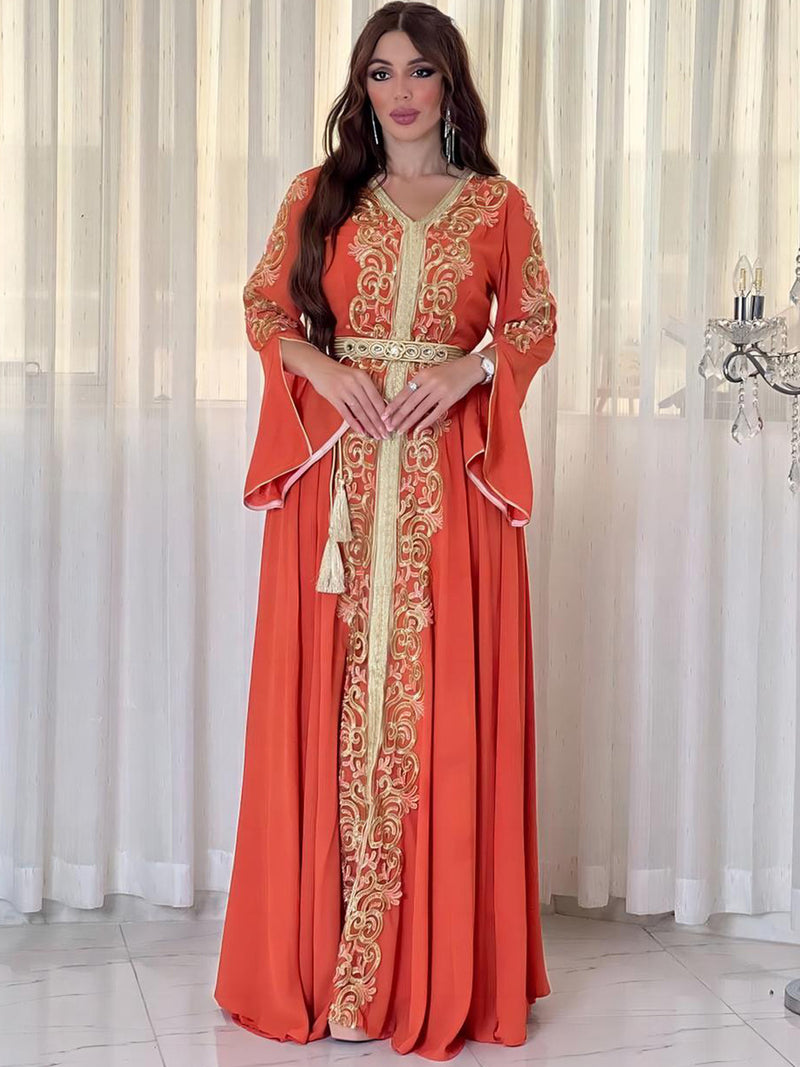 Muslim Embroidery Abaya for Woman