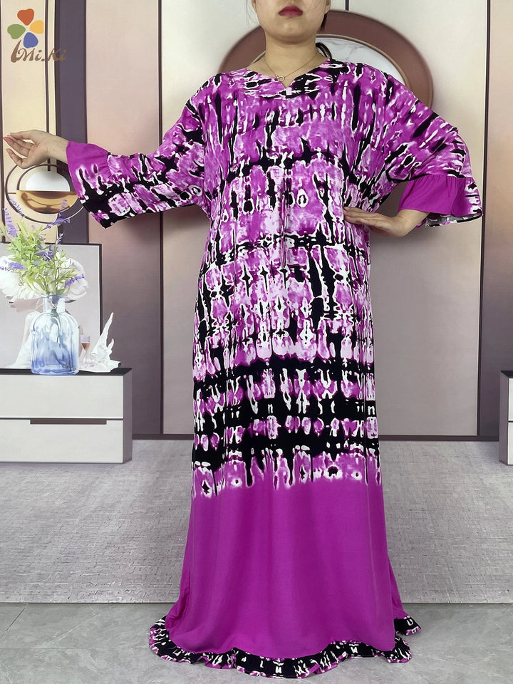 Boubou Islamic Long-sleeved Abaya for Woman