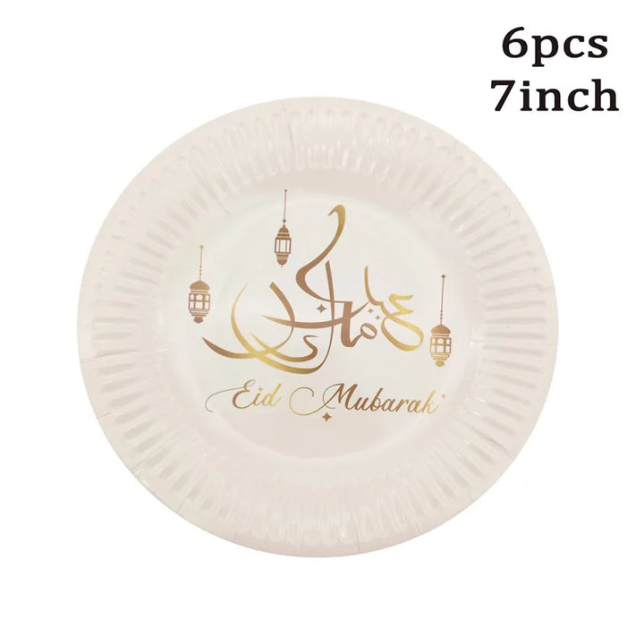 Eid Mubarak Disposable Tableware