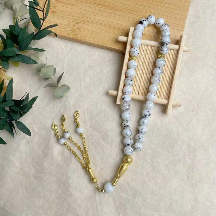 Glass Tassel Muslim Tasbeeh