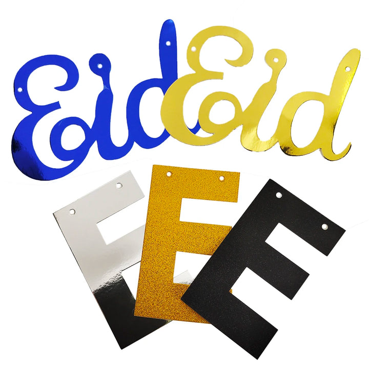 EID Mubarak Star Moon Hanging Banner