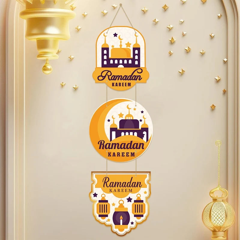 Eid Mubarak Door Hanging Flag