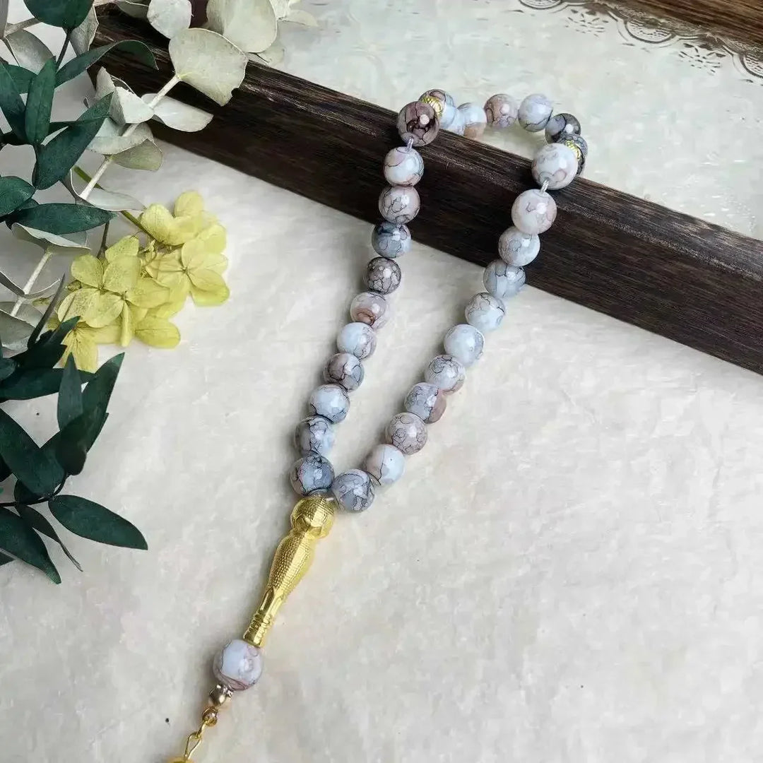 Glass Tassel Muslim Tasbeeh