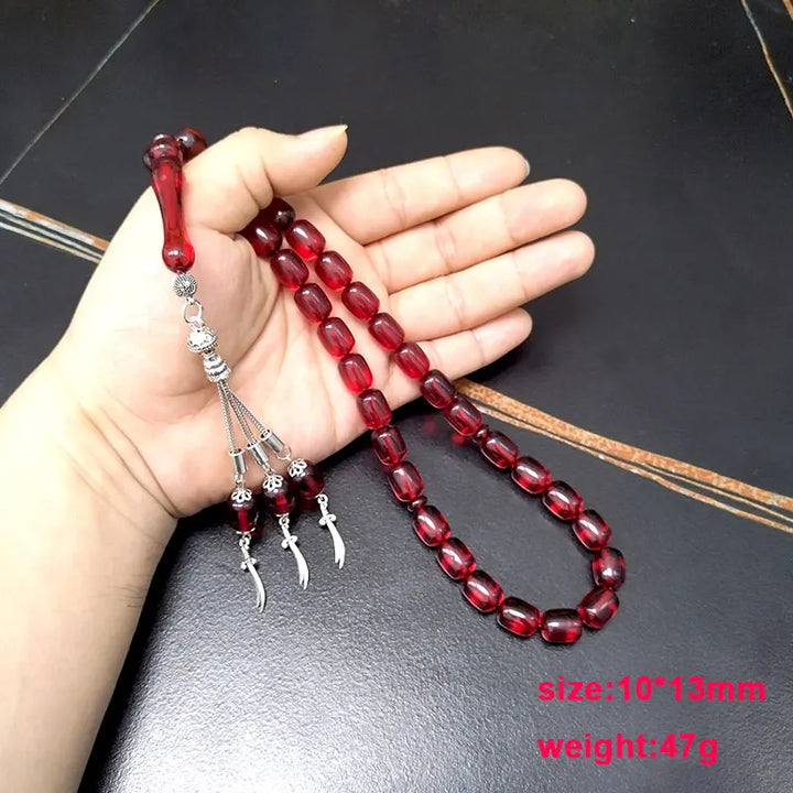 Red Resin Tasbih/prayer beads