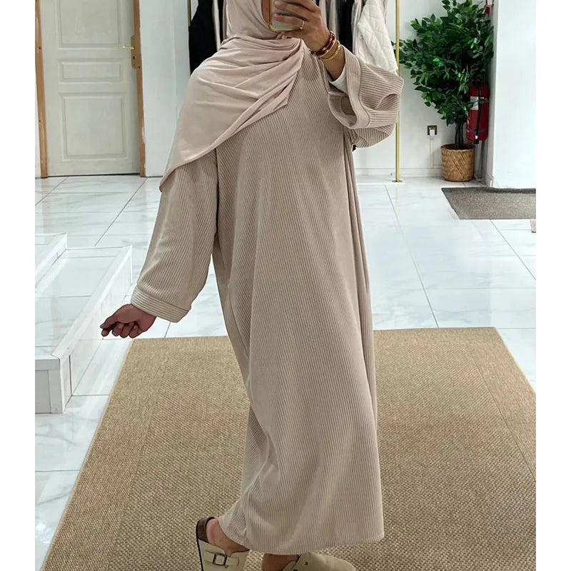 Muslim Women Long Sleeve Modest Dress