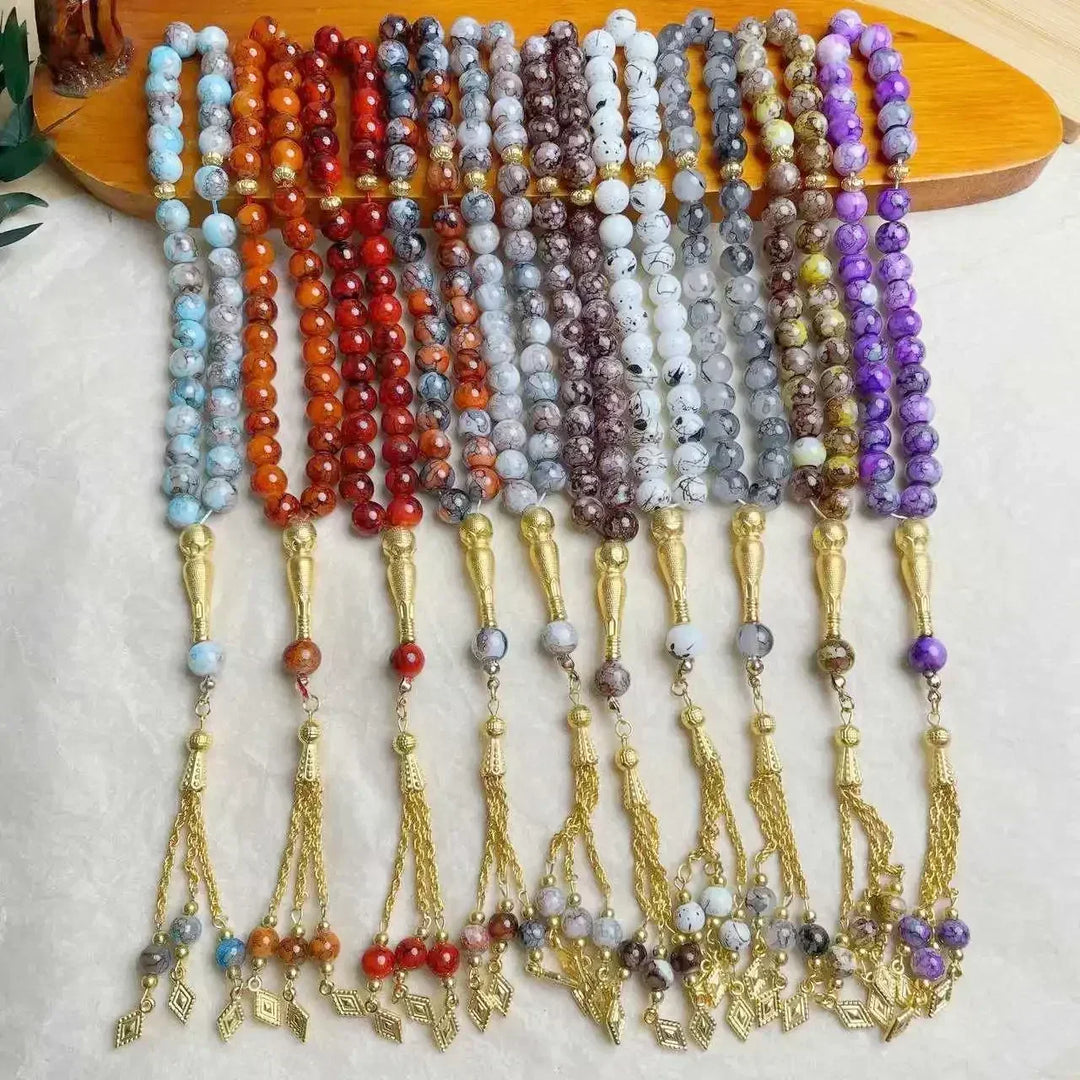 Glass Tassel Muslim Tasbeeh
