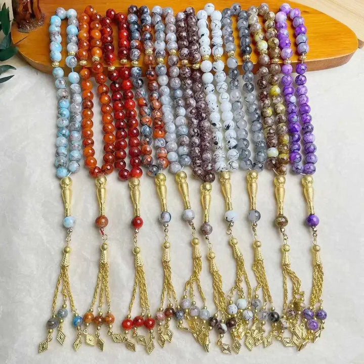 Glass Tassel Muslim Tasbeeh