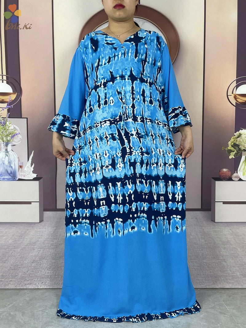 Boubou Islamic Long-sleeved Abaya for Woman