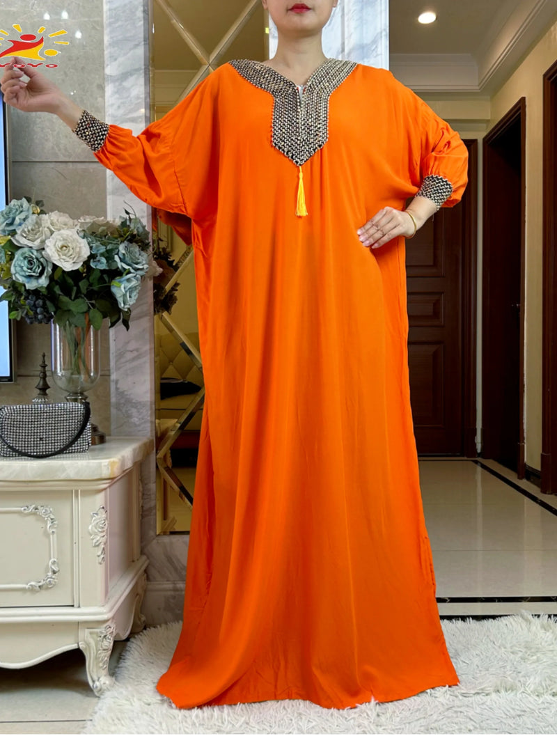 New Muslim Women Long Sleeve Autumn Dress