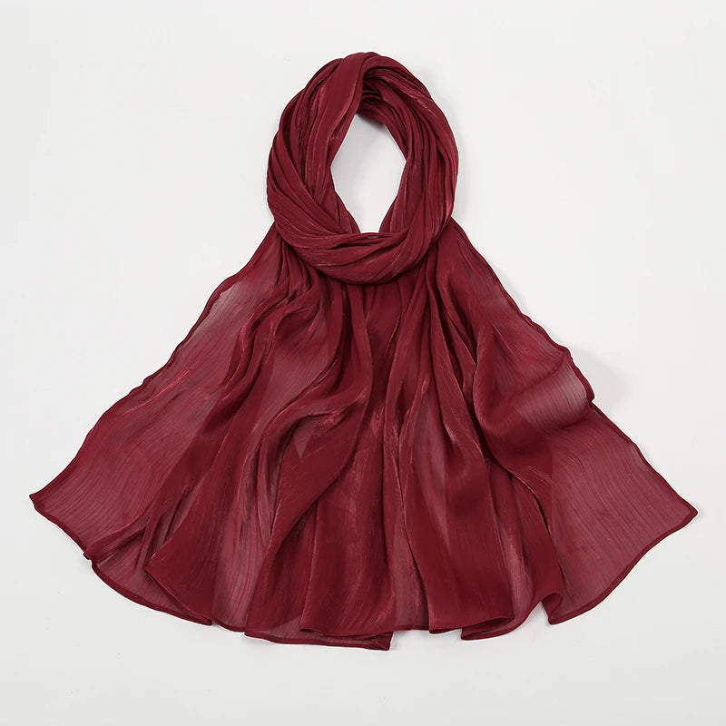 New Premium Silk Crinkle Hijab