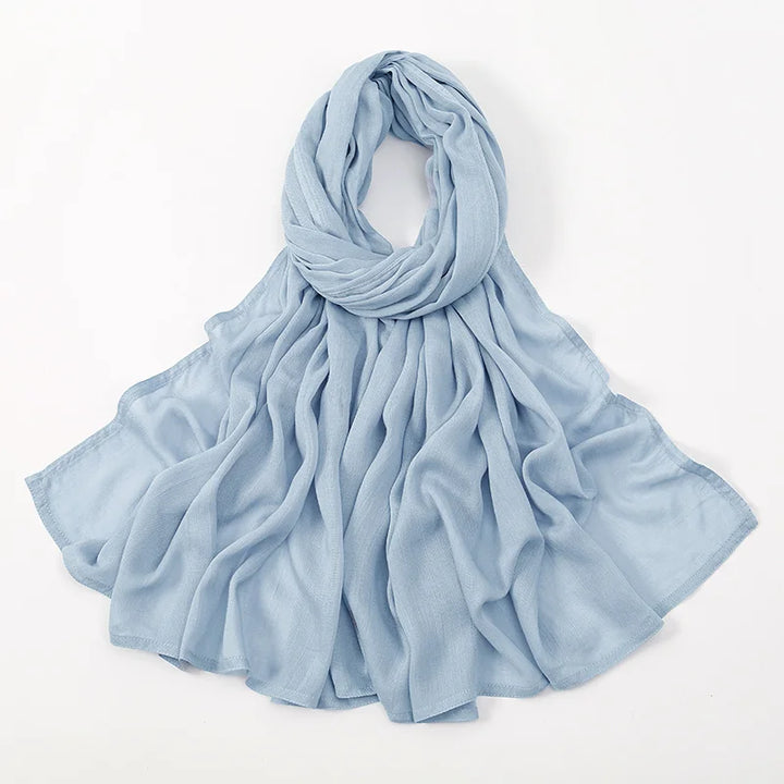 Thin Plain Muslim Hijabs for Women