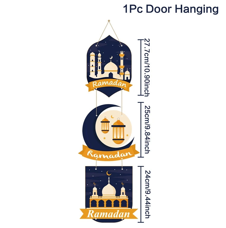 Eid Mubarak Door Hanging Flag