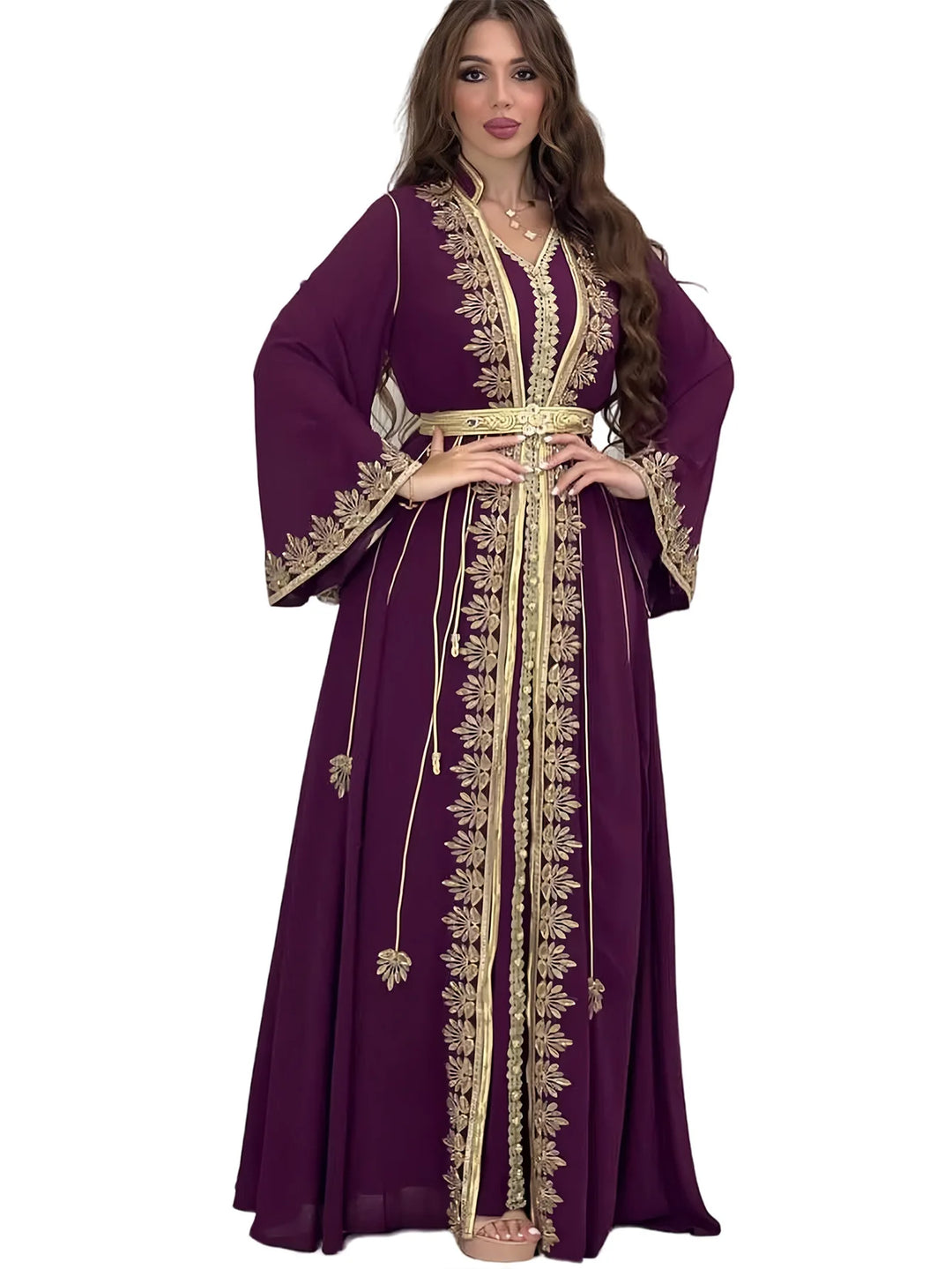 Muslim Women Party Embroidery Dresses