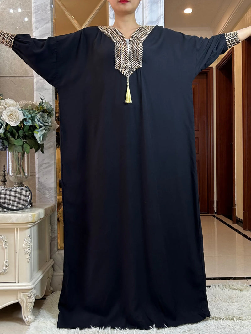 New Muslim Women Long Sleeve Autumn Dress