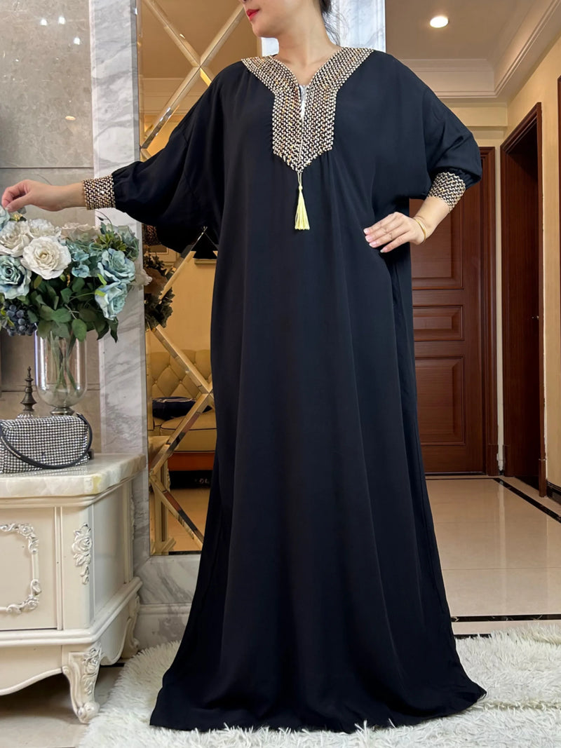 New Muslim Women Long Sleeve Autumn Dress