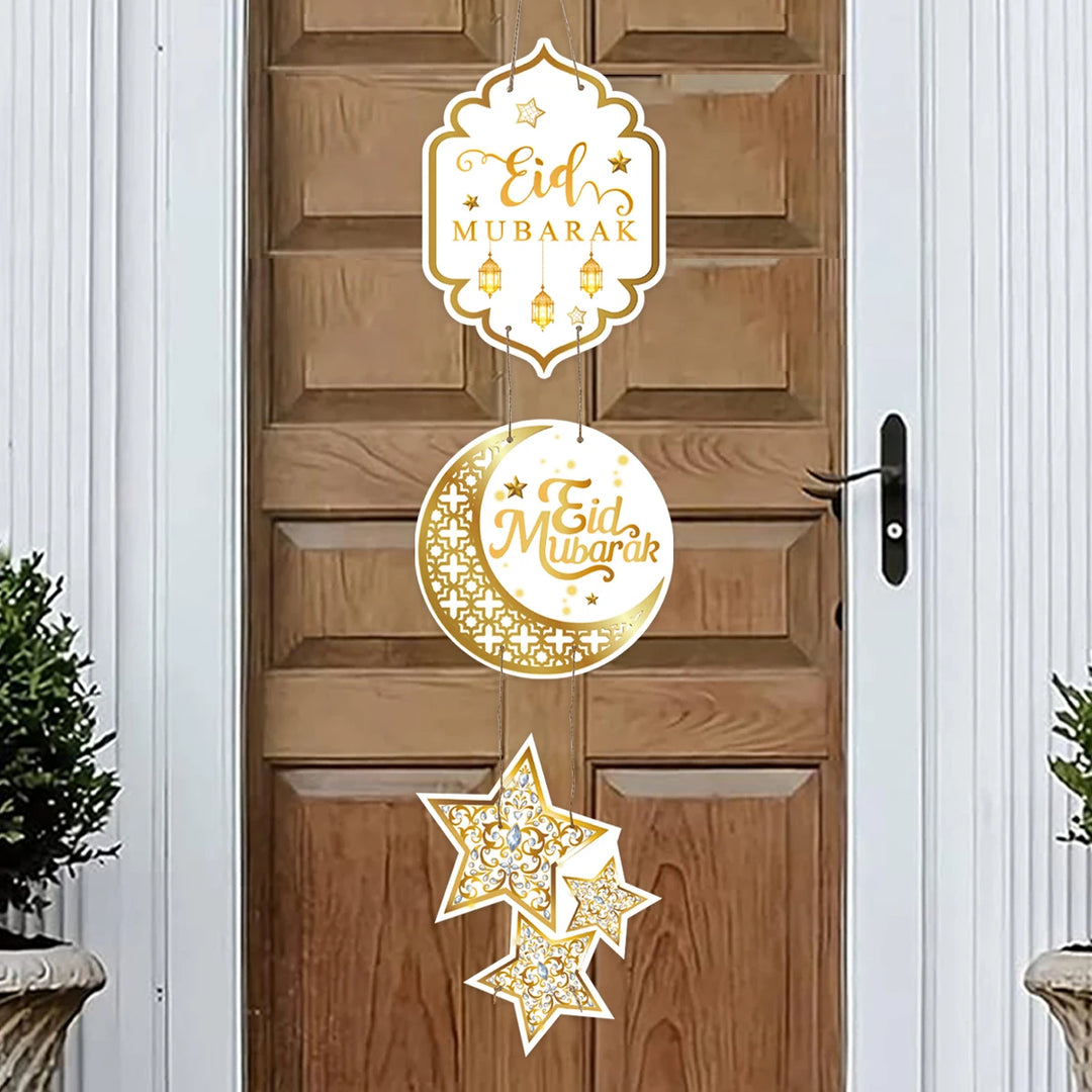 Eid Mubarak Door Hanging Flag