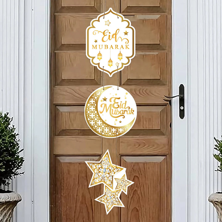 Eid Mubarak Door Hanging Flag