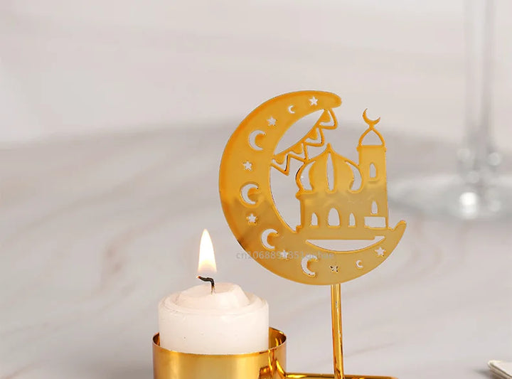 Eid Mubarak Candle Holder for Home Decoration