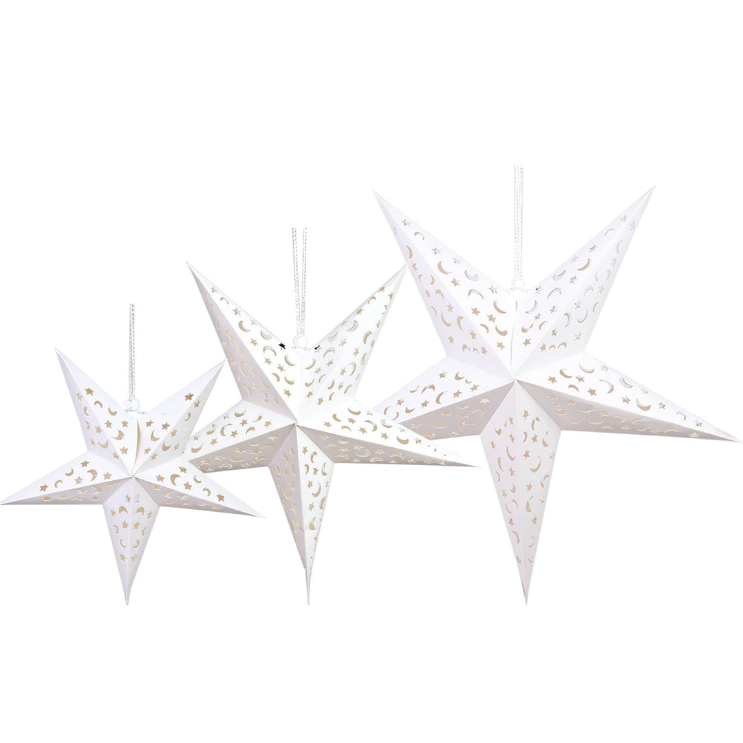 Eid Mubarak Hollow Star Hanging Home Decorations