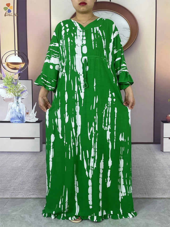 Boubou Islamic Long-sleeved Abaya for Woman