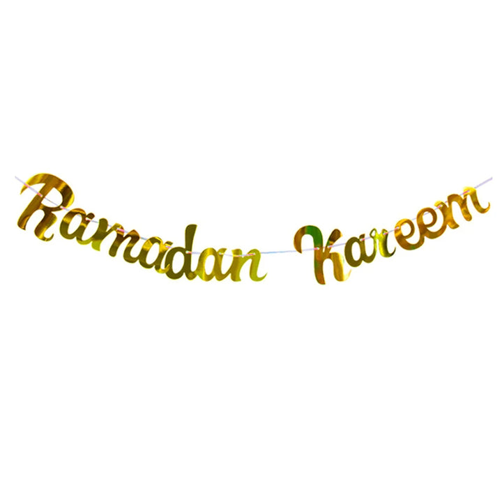 EID Mubarak Star Moon Hanging Banner
