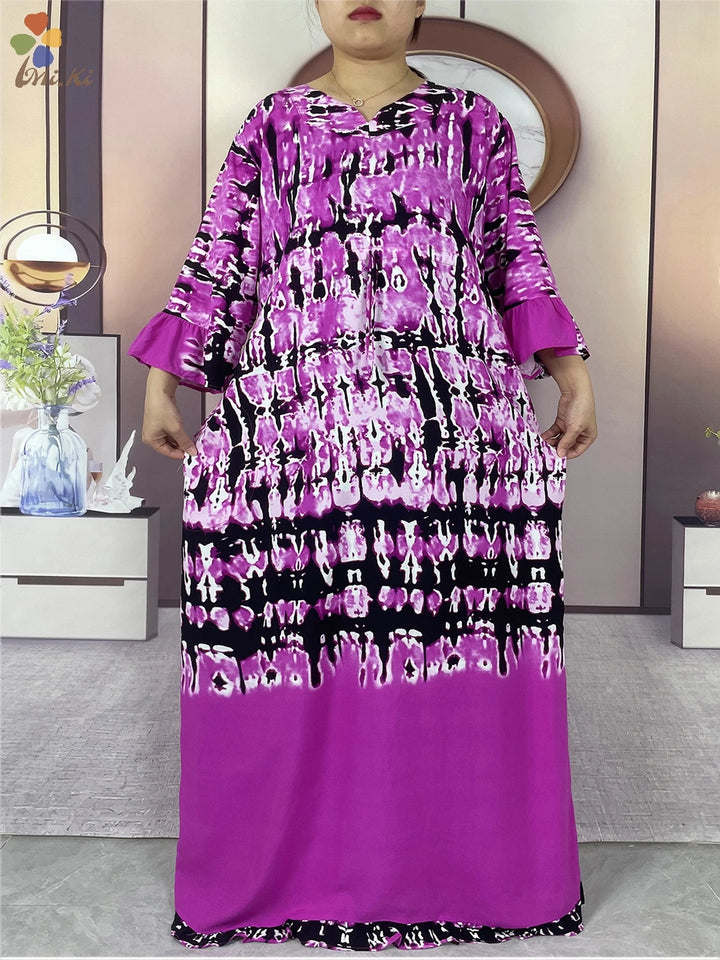 Boubou Islamic Long-sleeved Abaya for Woman