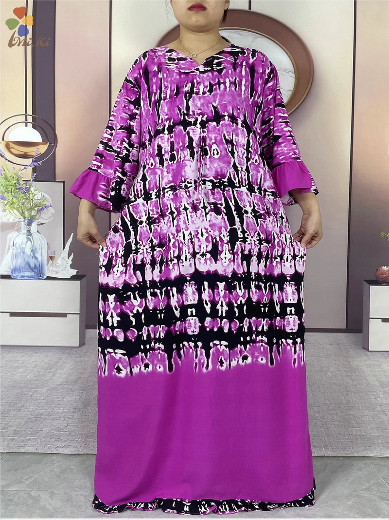 Boubou Islamic Long-sleeved Abaya for Woman