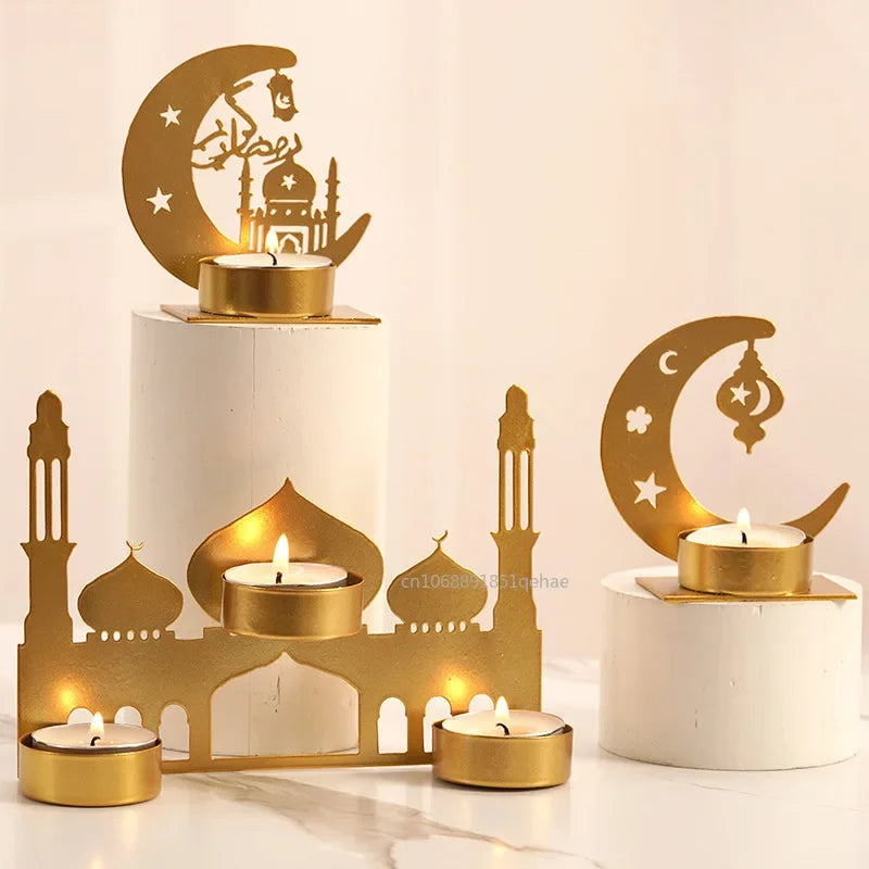 Eid Mubarak Candle Holder for Home Decoration