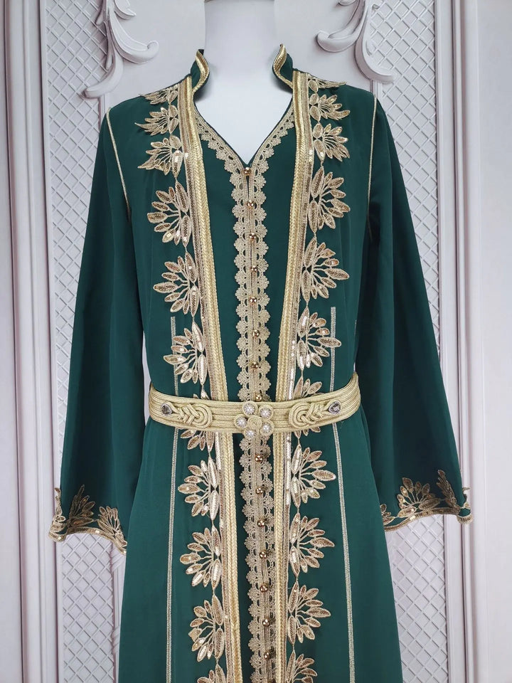 Muslim Women Party Embroidery Dresses