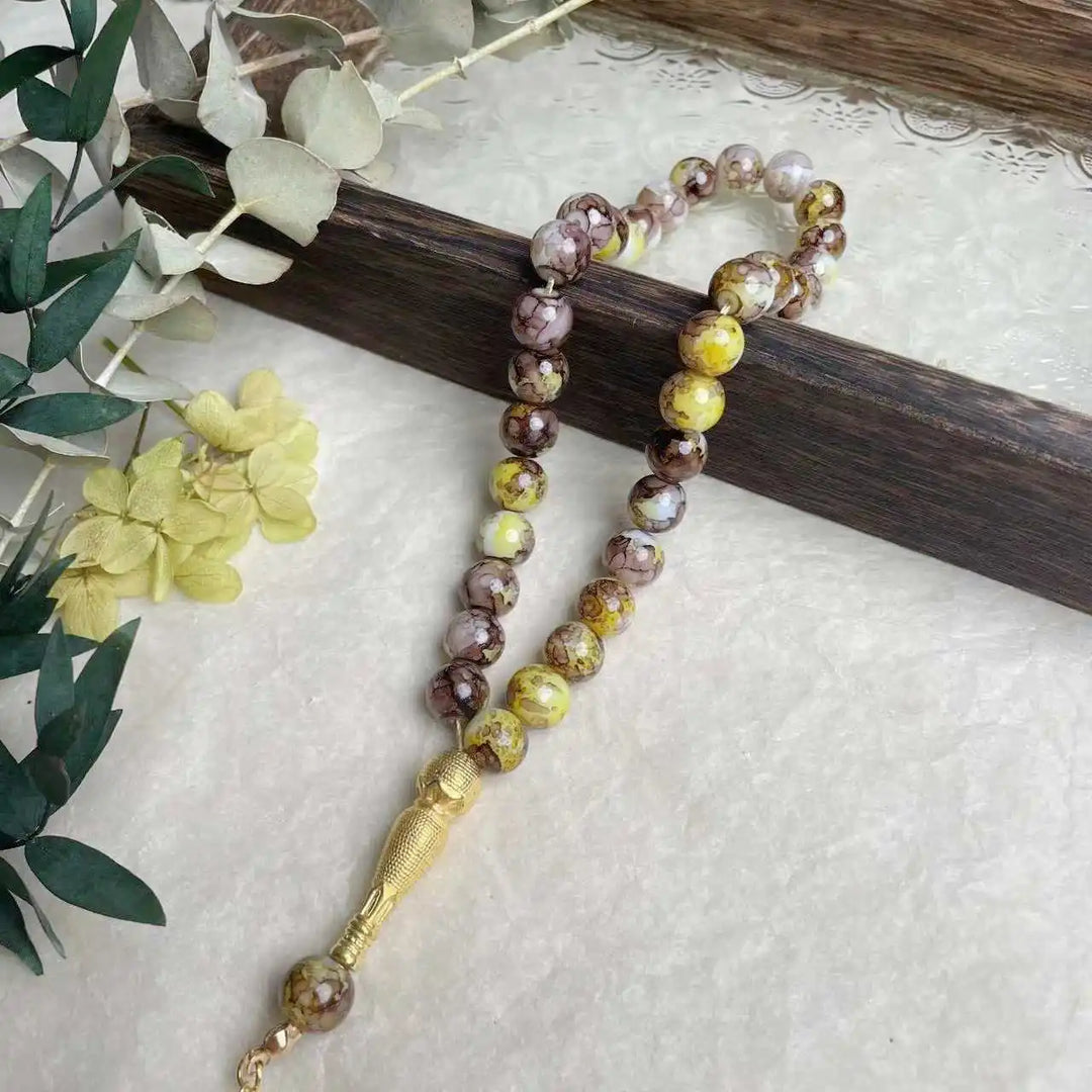 Glass Tassel Muslim Tasbeeh