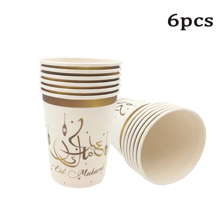 Eid Mubarak Disposable Tableware