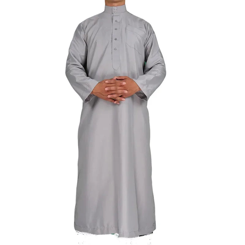 Grey Color Long Thobe