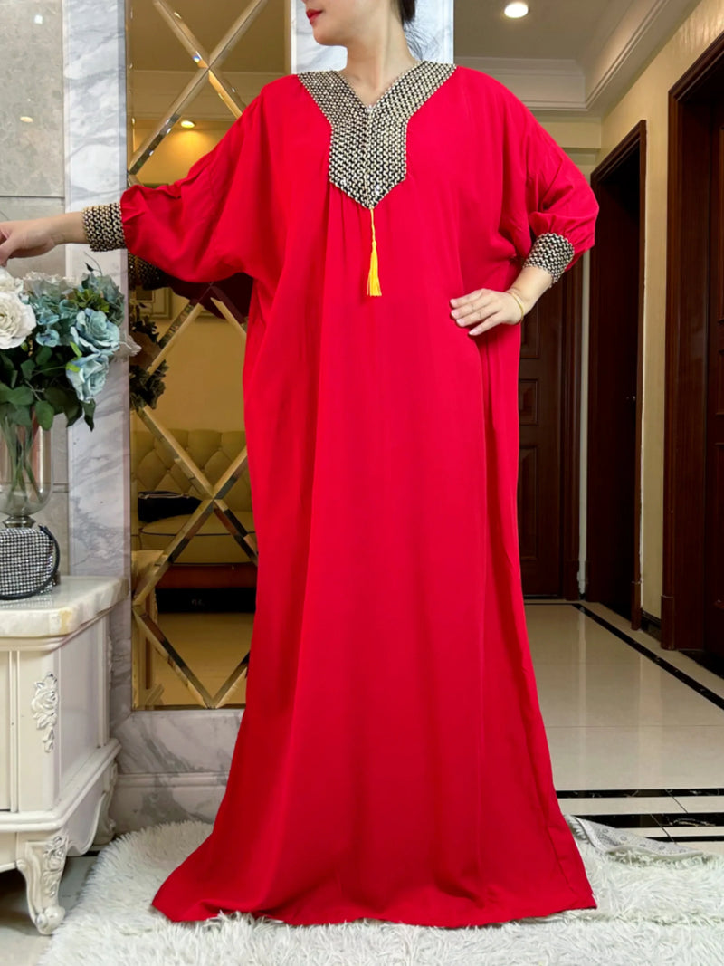 New Muslim Women Long Sleeve Autumn Dress