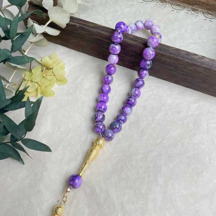 Glass Tassel Muslim Tasbeeh