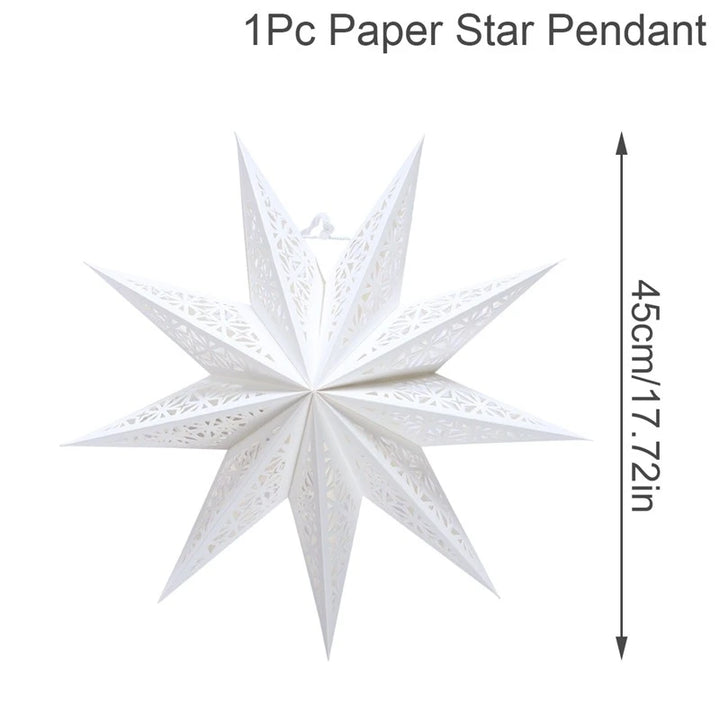Eid Mubarak Hollow Star Hanging Home Decorations