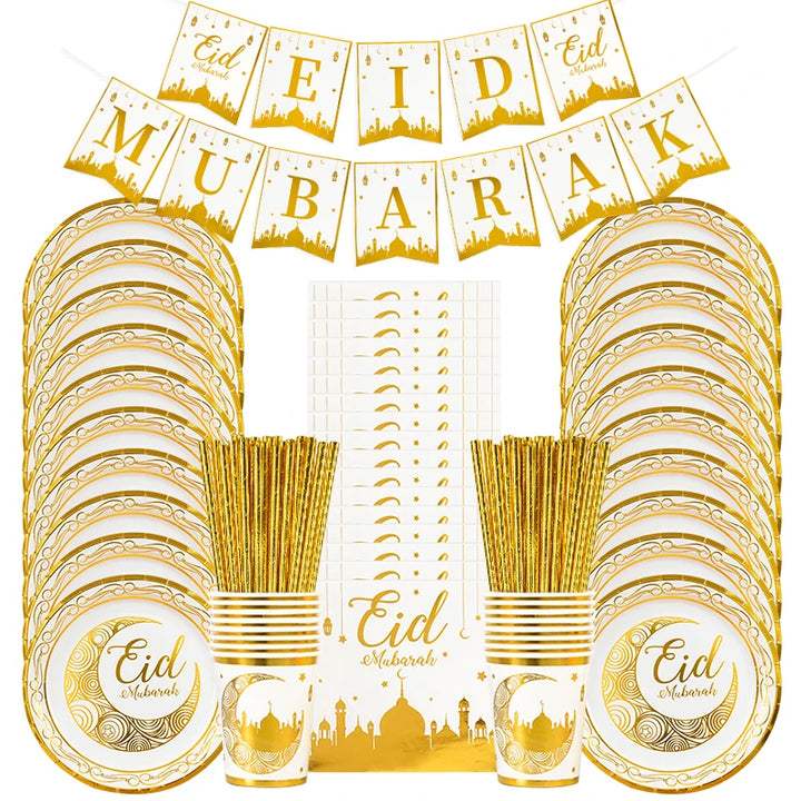 Eid Mubarak Disposable Tableware