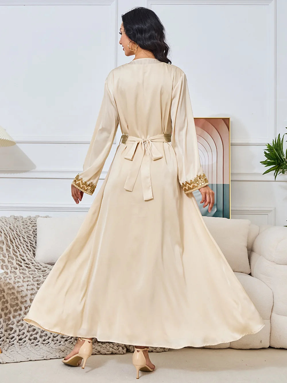 2 Piece Sets Muslim Women Abaya
