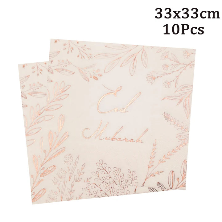 Eid Mubarak Disposable Tableware