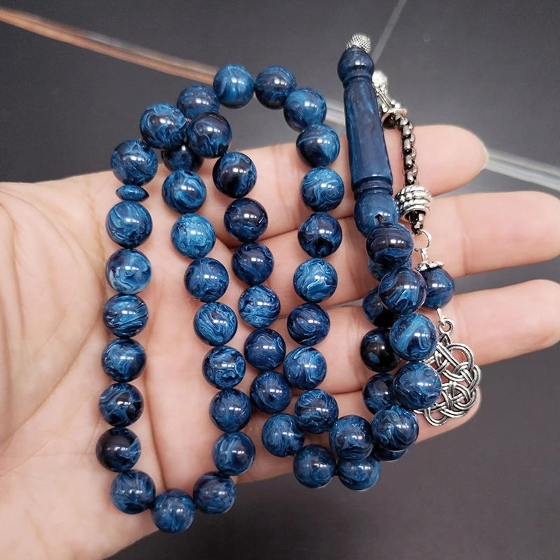 Blue Resin Islamic Tasbih
