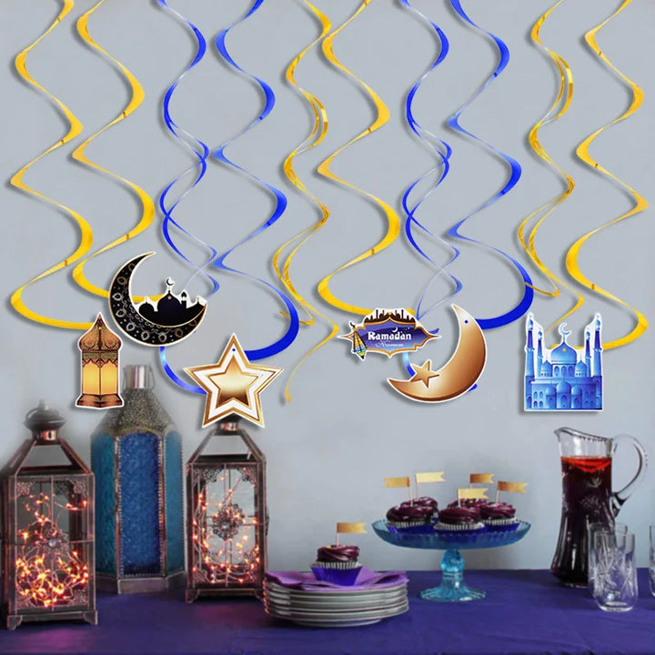 EID Mubarak Banner Glitter Star