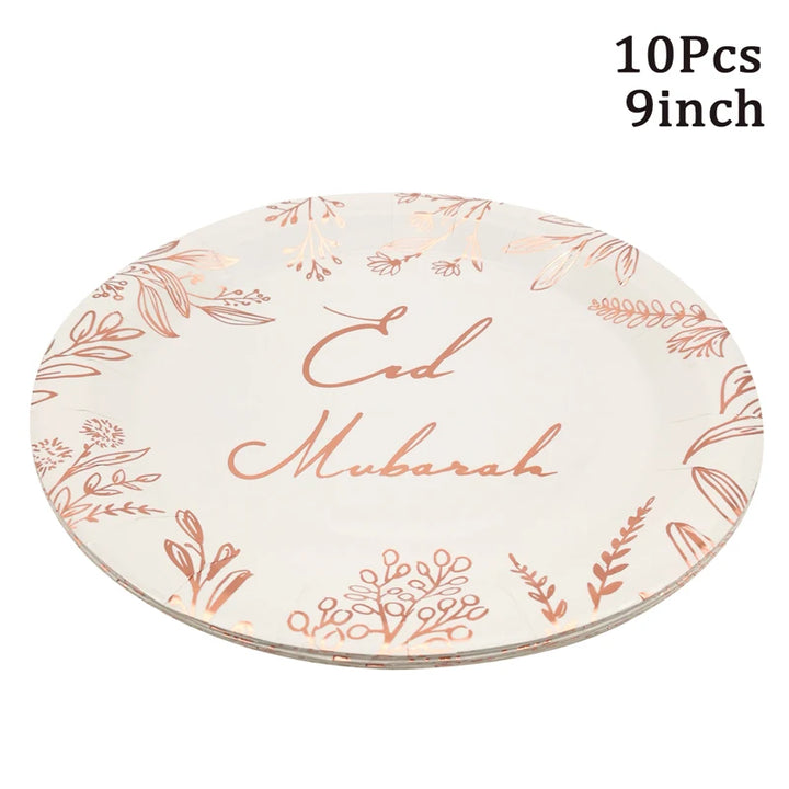 Eid Mubarak Disposable Tableware