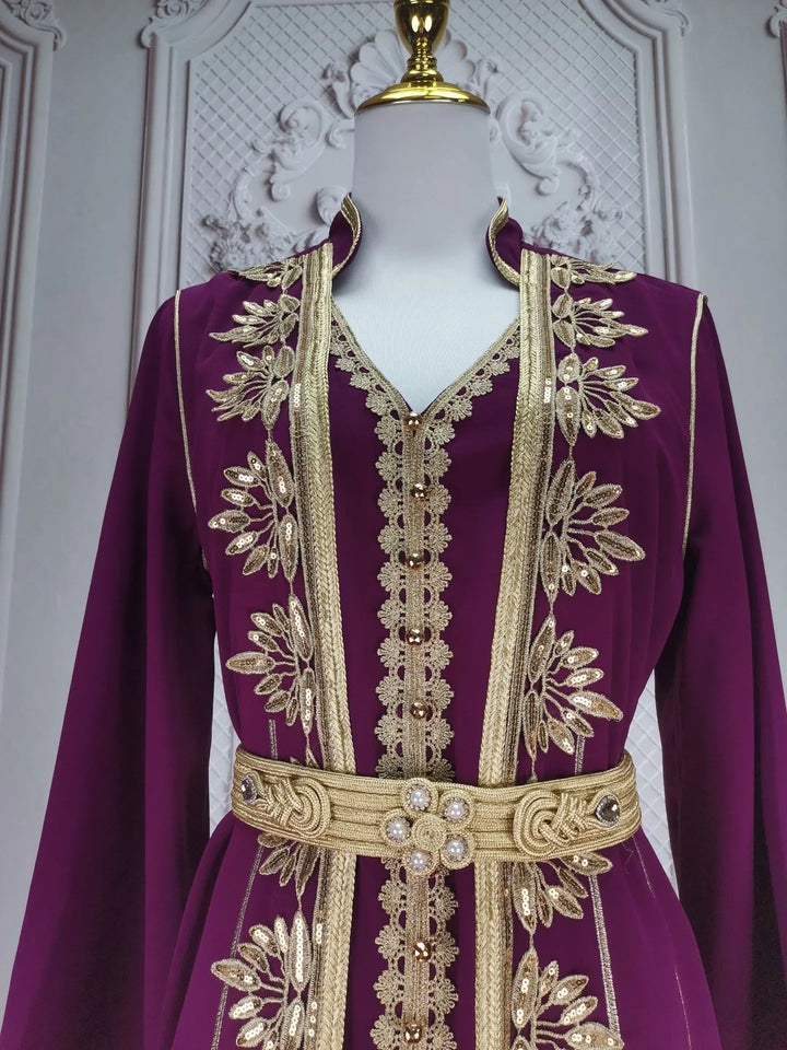 Muslim Women Party Embroidery Dresses