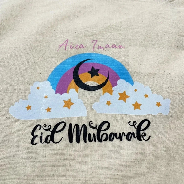 Personalised Rainbow Muslim Tote Bag