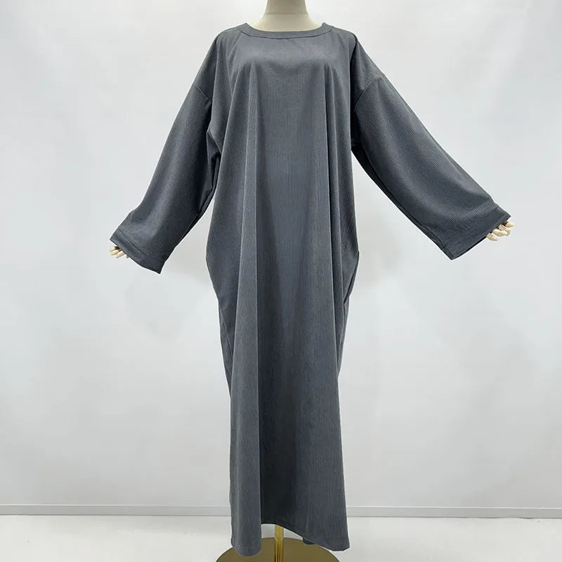 Muslim Women Long Sleeve Modest Dress