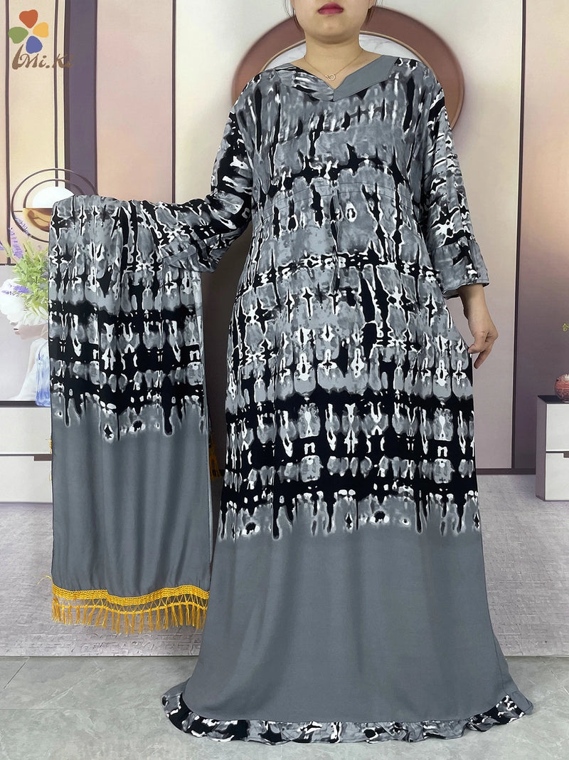 Boubou Islamic Long-sleeved Abaya for Woman