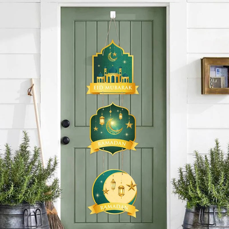 Eid Mubarak Door Hanging Flag