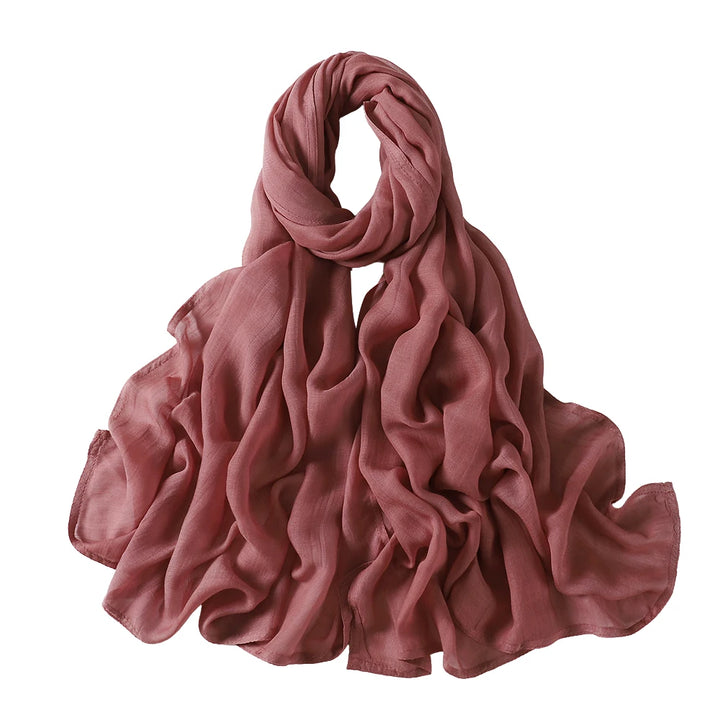 Thin Plain Muslim Hijabs for Women