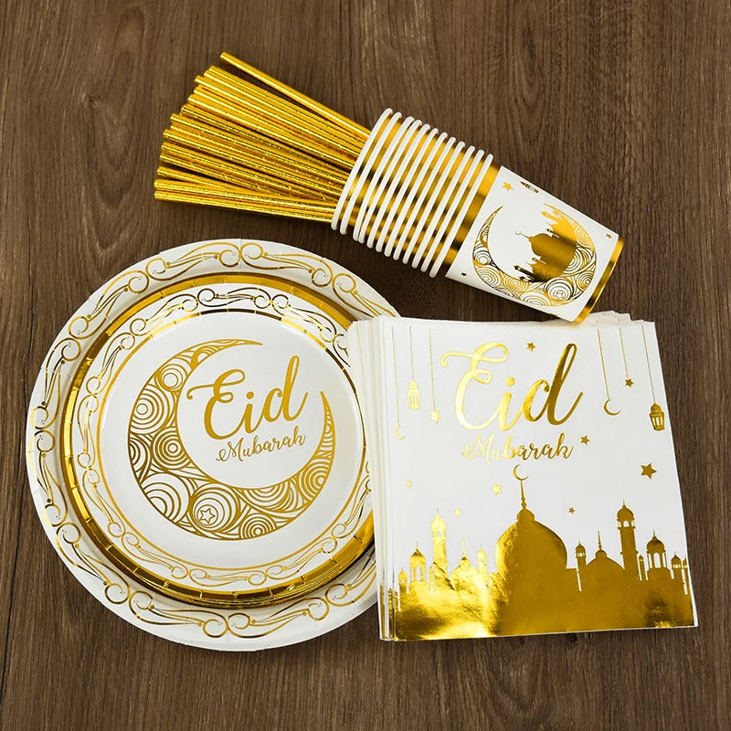 Eid Mubarak Disposable Tableware